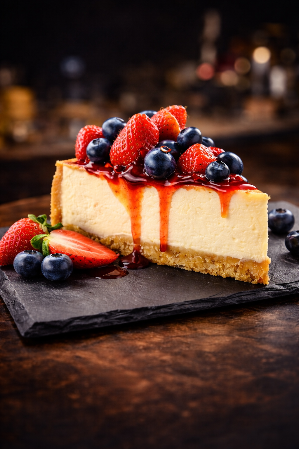 Десерты Chill Out Tver — чизкейк с ягодами