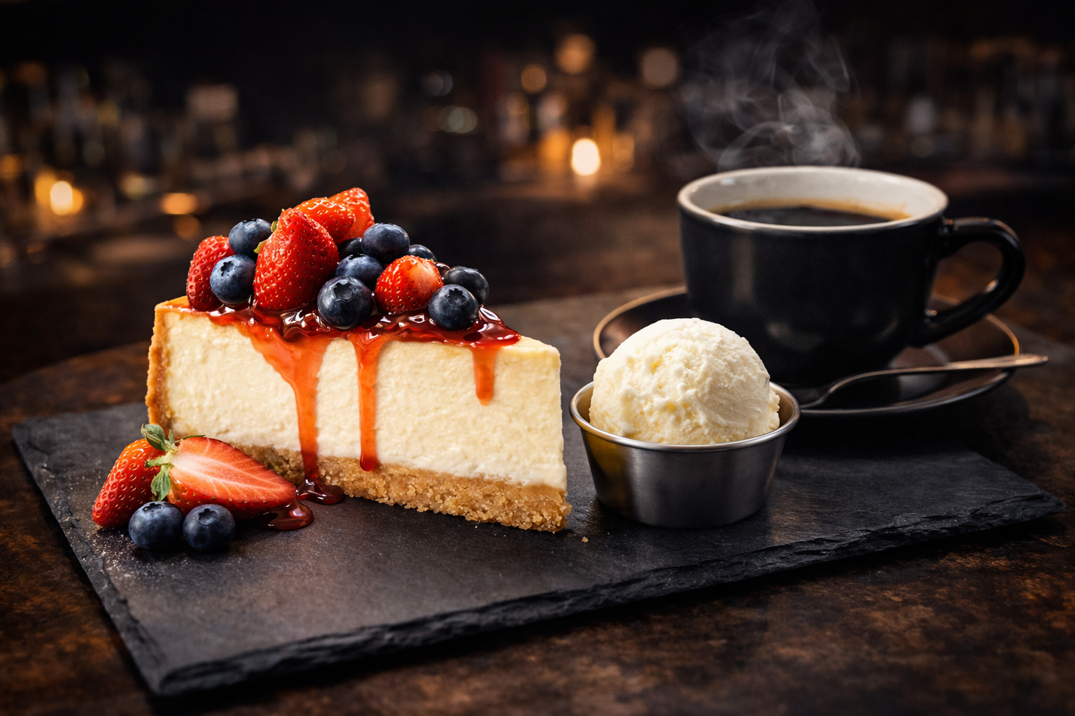 Десерты Chill Out Tver — чизкейк с кофе