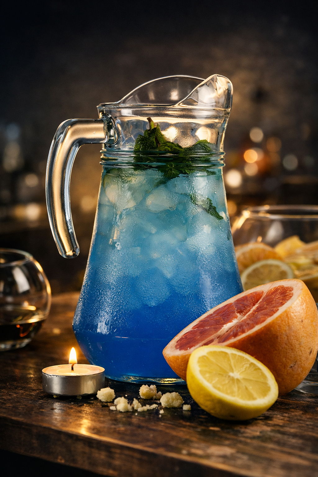 Лимонады Chill Out Tver — голубой лимонад в кувшине